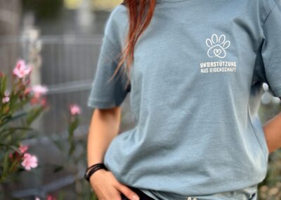 T-Shirt in der Farbe "dusty blue"